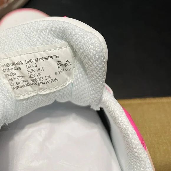 Women's Barbie by Mattel Pink Casual Court Sneaker, Brand New | Size 8 #CL12 - Picture 6 of 7